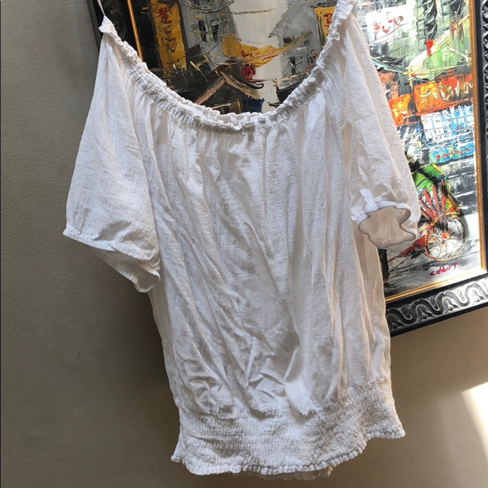 Michael Kors off the Shoulder White top